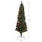 6ft. Fiber Optic Multicolor LED Lights Slim Pine Artificial Christmas Tree